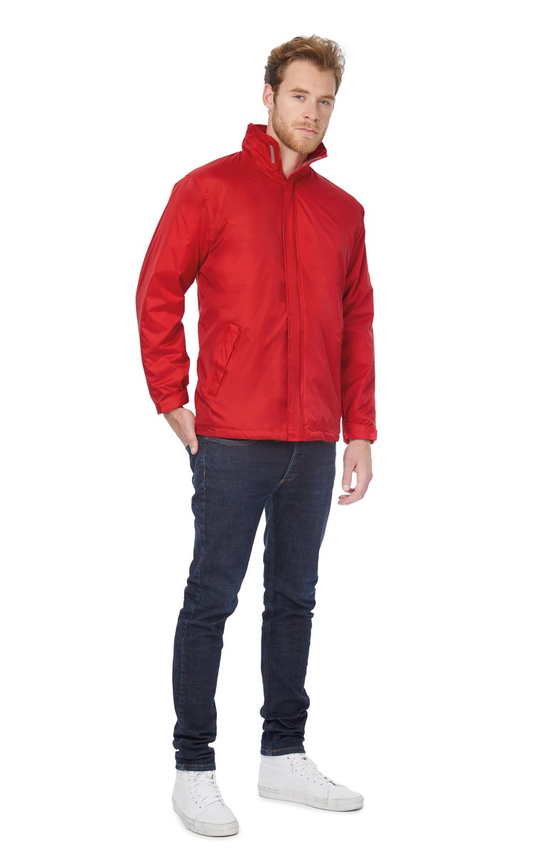 B&C COLLECTION Nylon-Taft Jacke Ocean Shore mit Kapuze