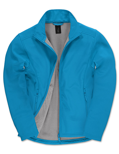 B&C COLLECTION Giacca softshell ID.701 con pile da Uomo – Atoll/Ghost Grey