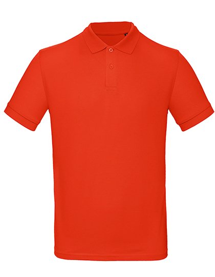 B&C Nachhaltiges Herren Poloshirt Bio-Baumwolle – Fire Red