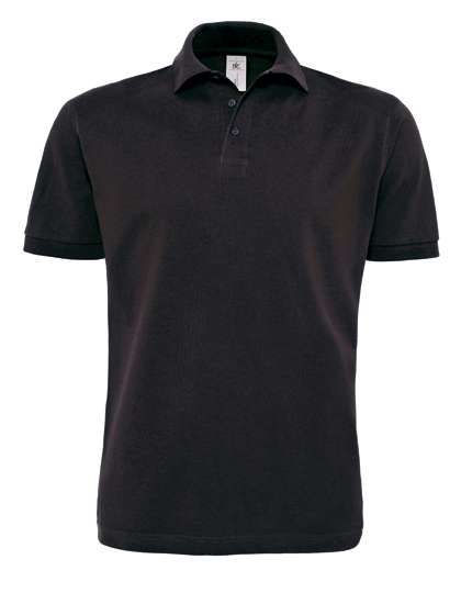 B&C Polo Heavymill mit Rippstrickkragen