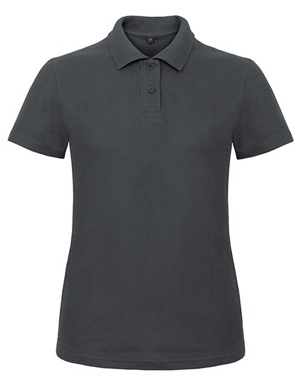B&C Poloshirt ID.001 aus Baumwolle für Damen – Anthracite