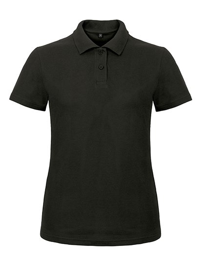 B&C Poloshirt ID.001 aus Baumwolle für Damen – Black