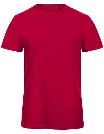 B&C Inspire Slub T-Shirt aus Bio-Baumwolle – Chic Red