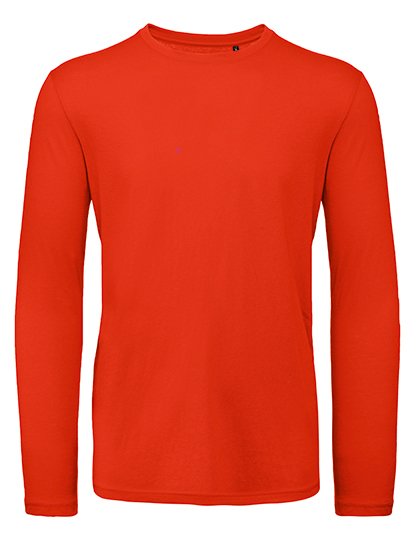 B&C T-shirt manica lunga Inspire in Cotone Biologico – Fire Red