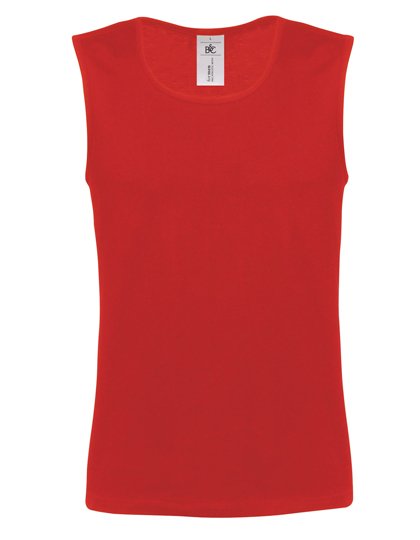 B&C Ärmelloses T-Shirt Vest Athletic Move – Red
