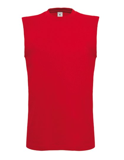 B&C Sleeveless T-Shirt Exact Move Cotton – Red