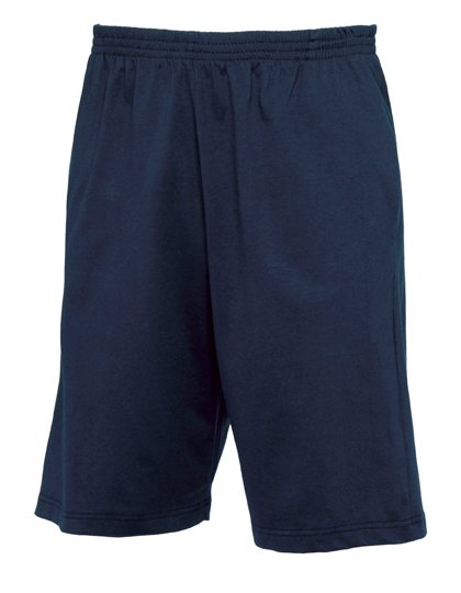 B&C Short en coton "Move" avec taille élastique – Navy