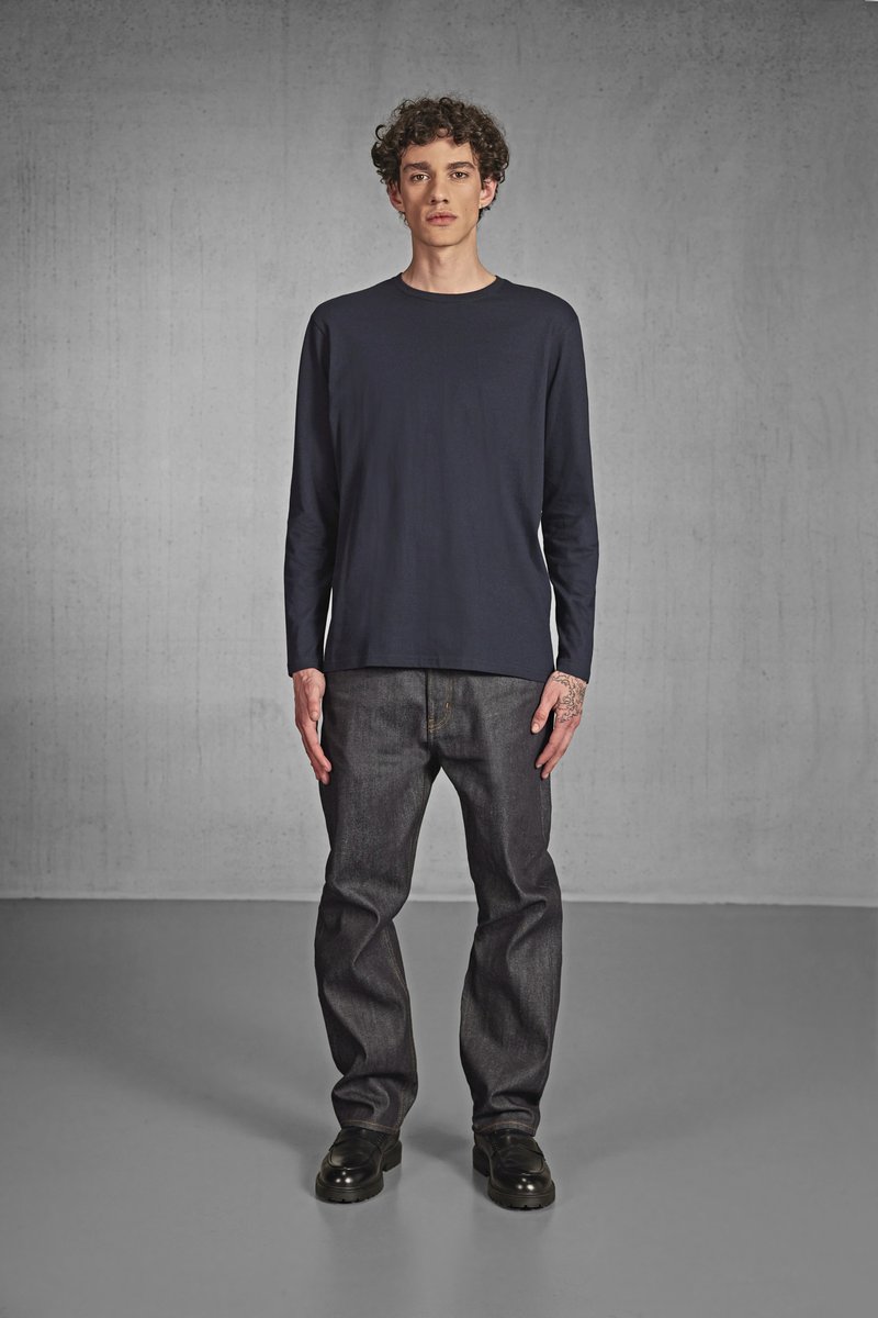 B&C Männer Langarm T-Shirt #E190 Baumwolle