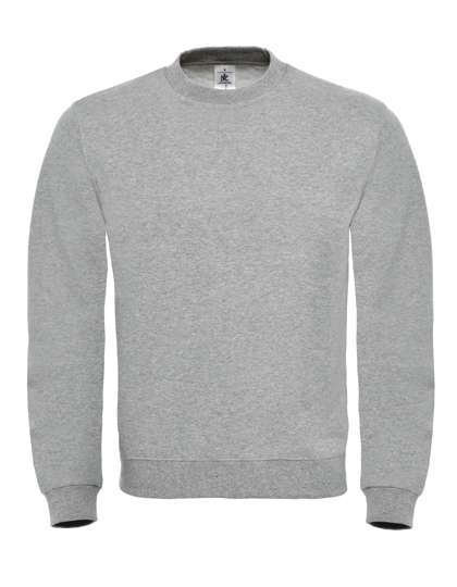 B&C Felpa ID.002 in Cotone-Poliestere – Heather Grey