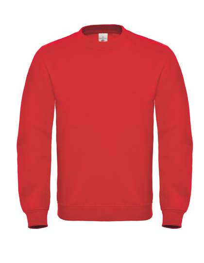 B&C Felpa ID.002 in Cotone-Poliestere – Red