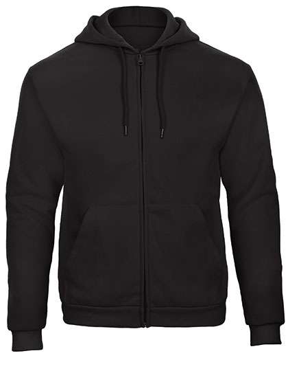 B&C ID.205 Kapuzenjacke 50% Recycling – Black