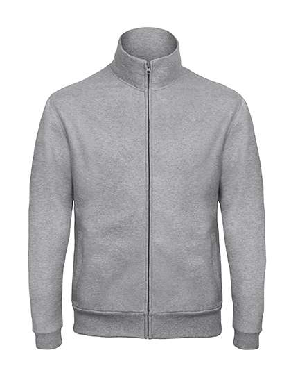 B&C ID.206 Sweatjacke 50/50 mit Reißverschluss – Heather Grey
