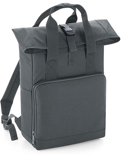 BagBase Roll-Top Rucksack mit Twin Handle – Graphite Grey