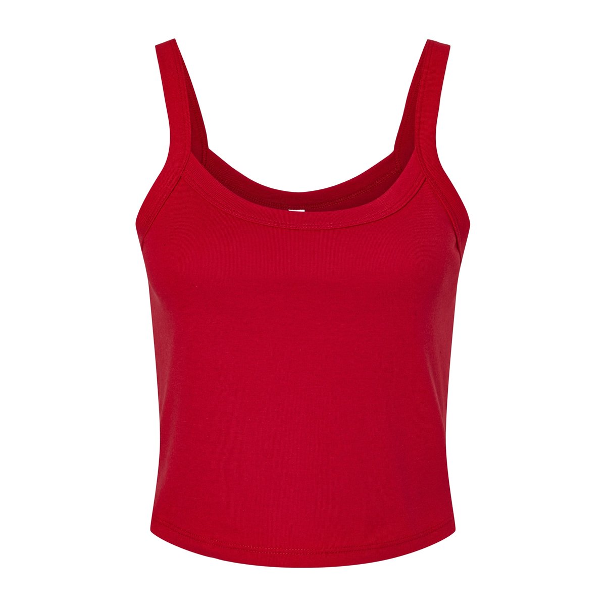 Bella+Canvas Bauchfreies Spaghetti-Top aus Baumwolle
