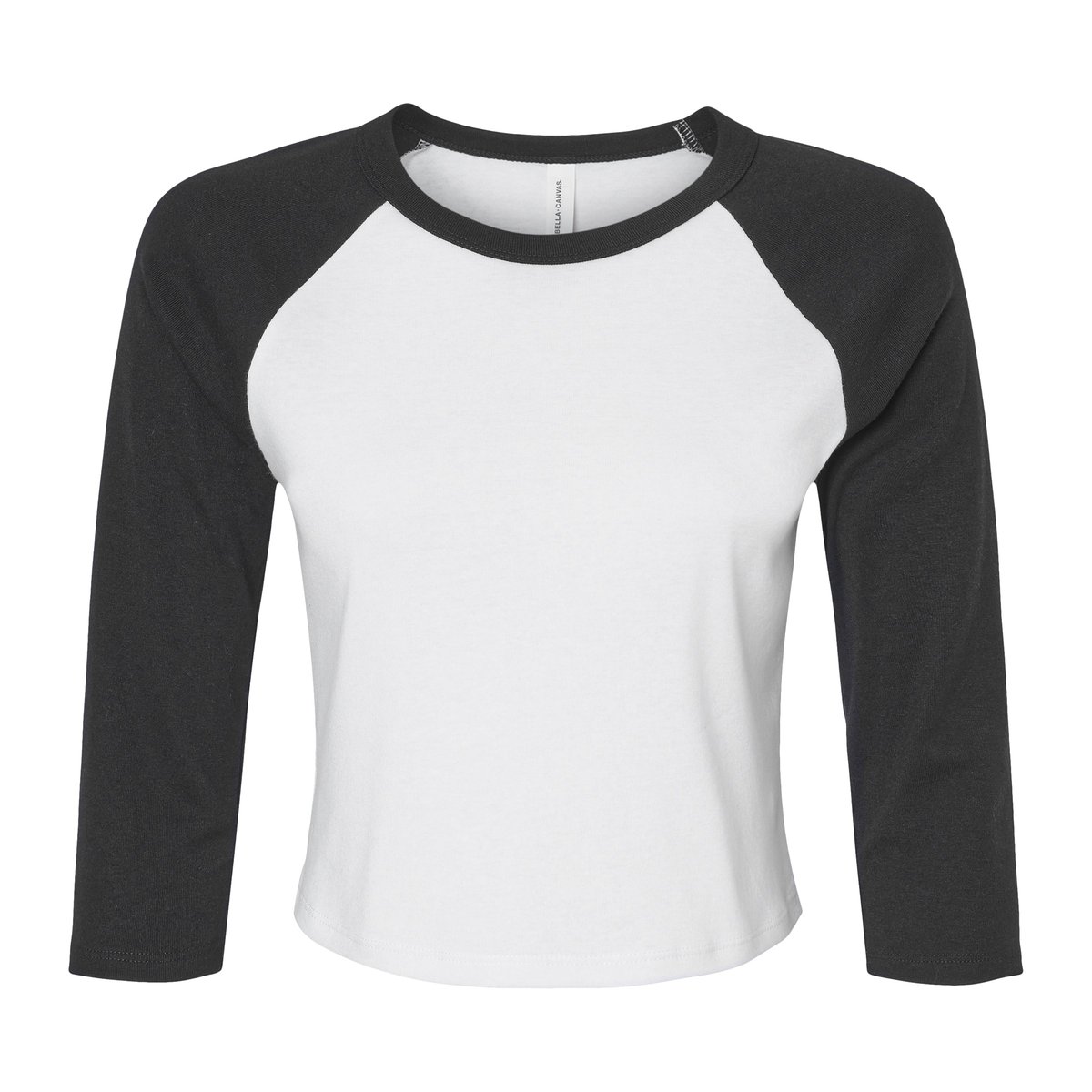 Bella+Canvas Micro Rib 3/4 Raglan T-Shirt für Damen