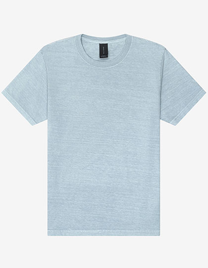 Unisex Heavyweight Washed Tee – Light Washed Denim