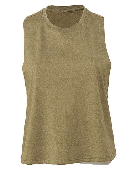 Bella+Canvas Ärmelloses Racerback Cropped Tanktop