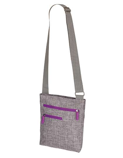 Bags2Go Schultertasche Virginia mit Neon-Reißverschlüssen