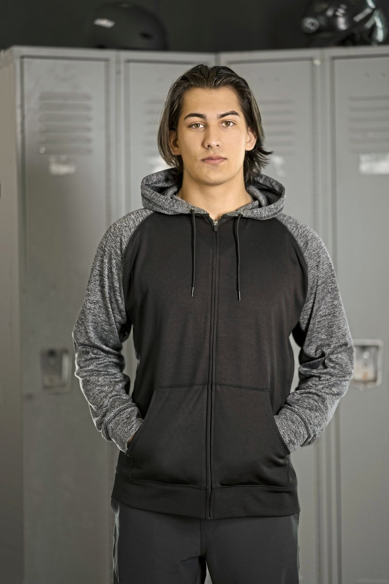 Burnside Leistungsstarkes Raglan Hoodie mit Kängurutasche