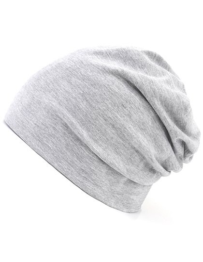 Brain Waves Organic Cotton 24/7 Beanie Double Layer – Heather Light Grey