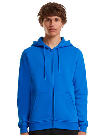 Felpa con cappuccio con Zip Nascosta – Intense Blue