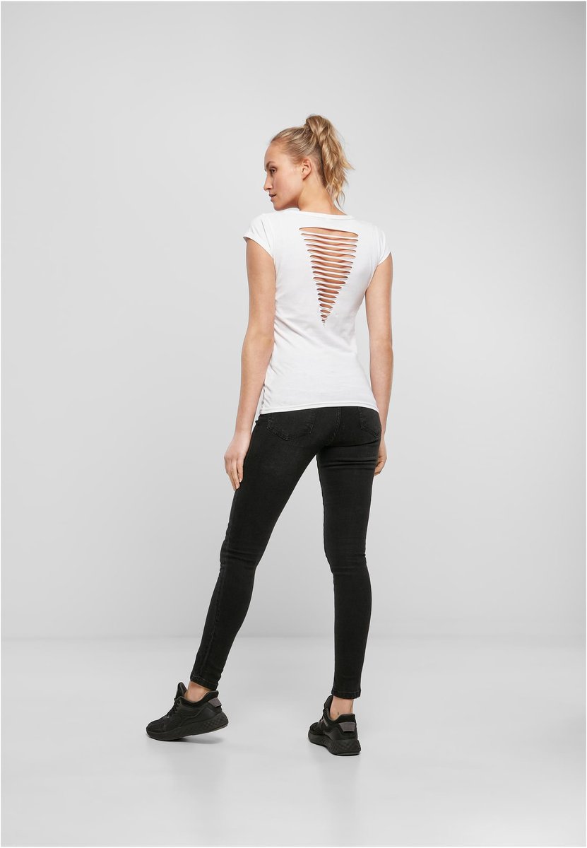 BuildYourBrand T-Shirt mit offenem Rücken für Damen