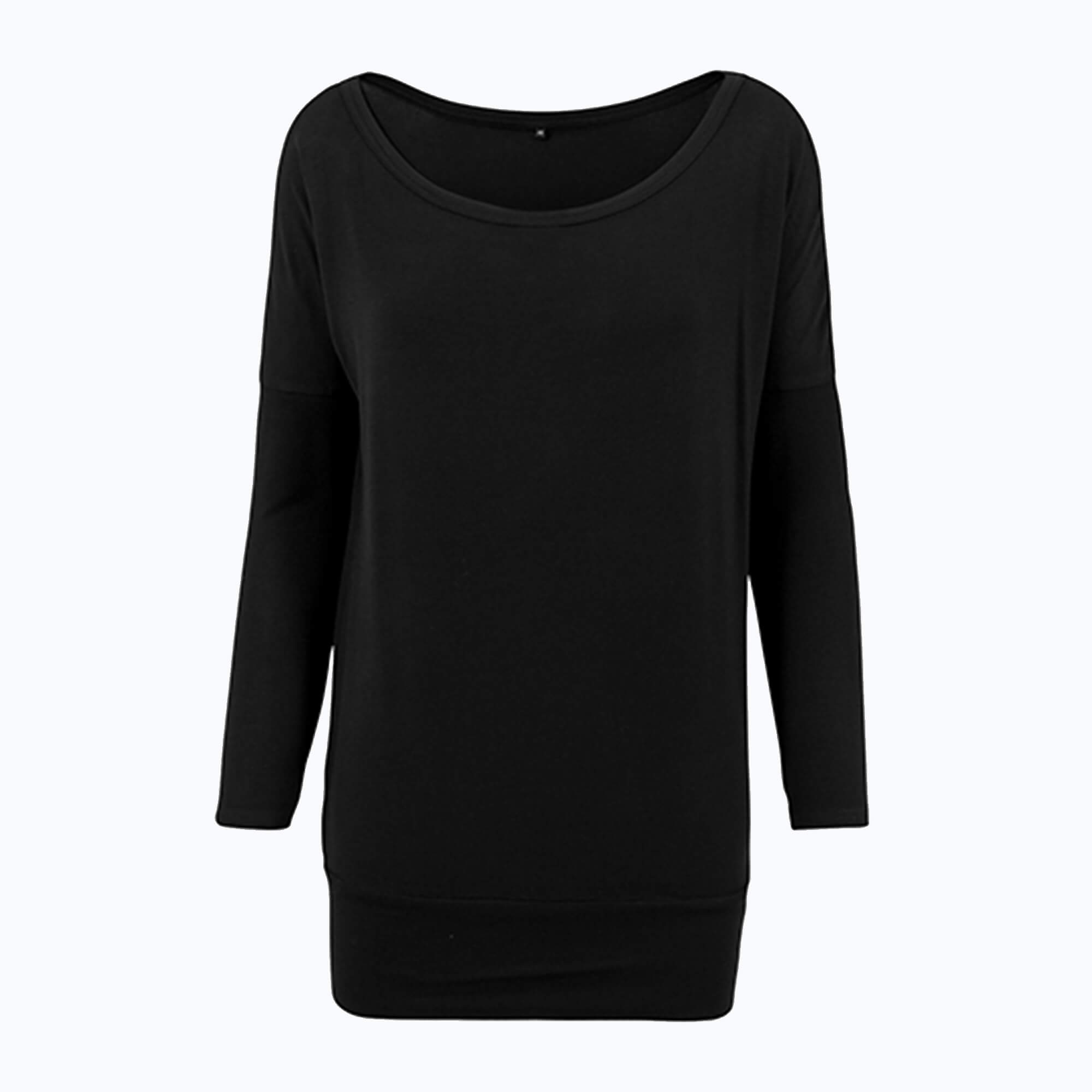 BuildYourBrand Langarm T-Shirt aus Viskose, extra lang