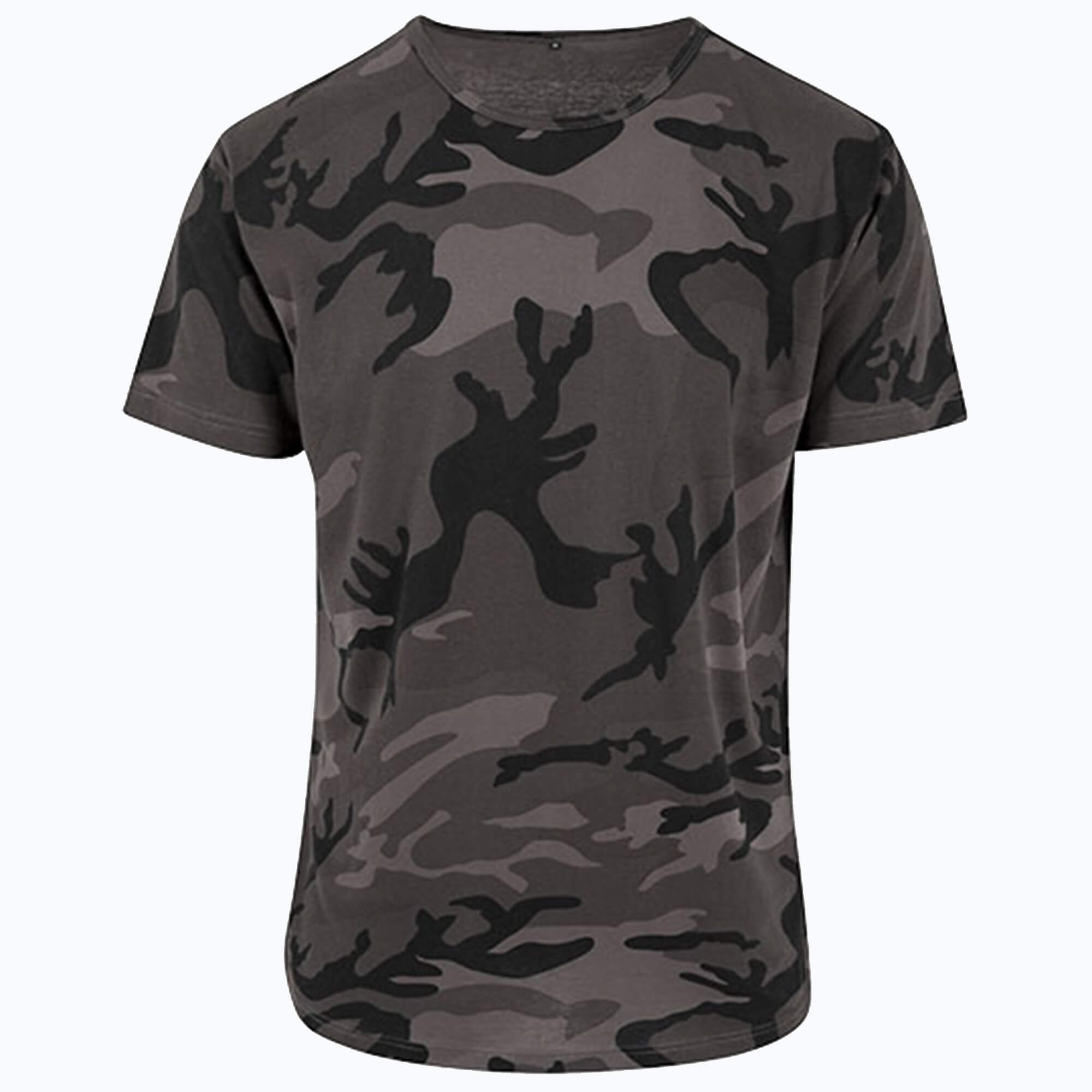 Oversized Camo T-Shirt mit Nackenband