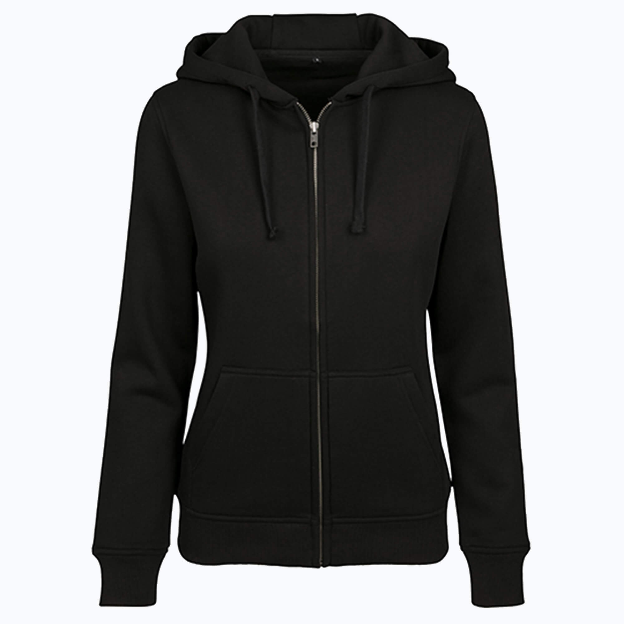 Taillierte Sweatshirt-Jacke mit Fronttasche