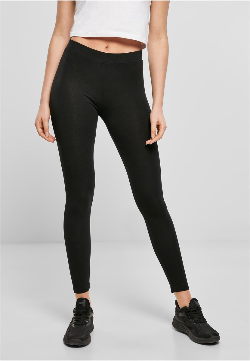 BuildYourBrand Stretch Jersey Leggings schwarz für Damen