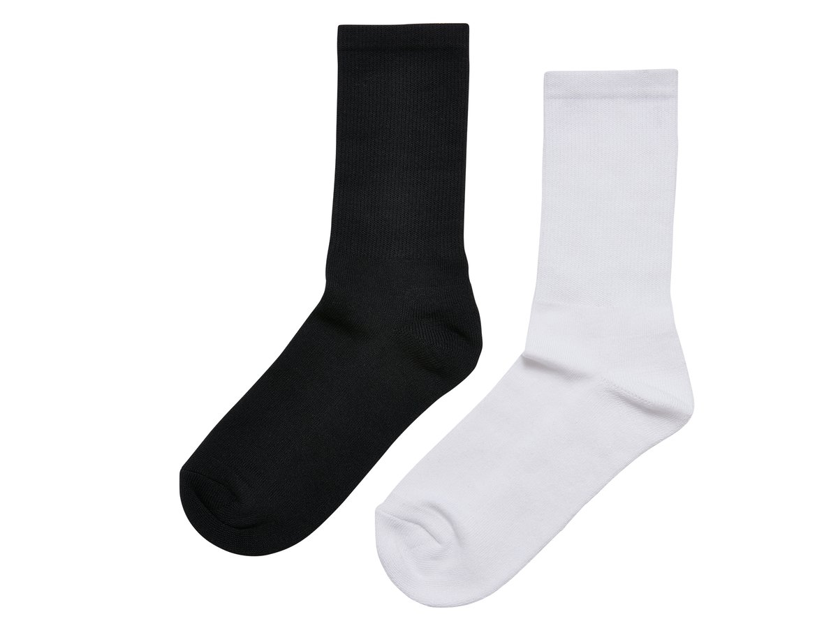 BuildYourBrand Crew-Socken mit elastischen Rippbündchen