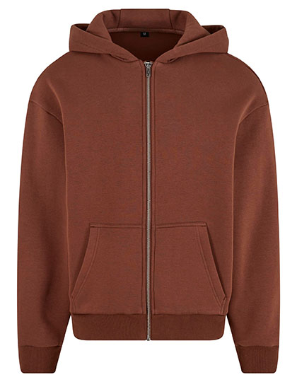Fluffy Zip Hoody – Chocolate Brown