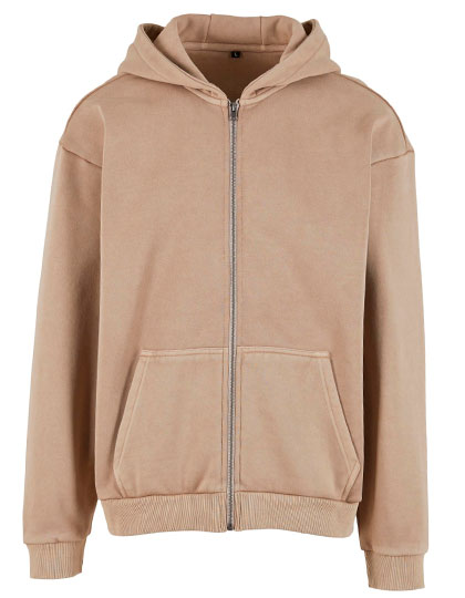 Vintage Heavy Zip Hoodie – Chalk Dust