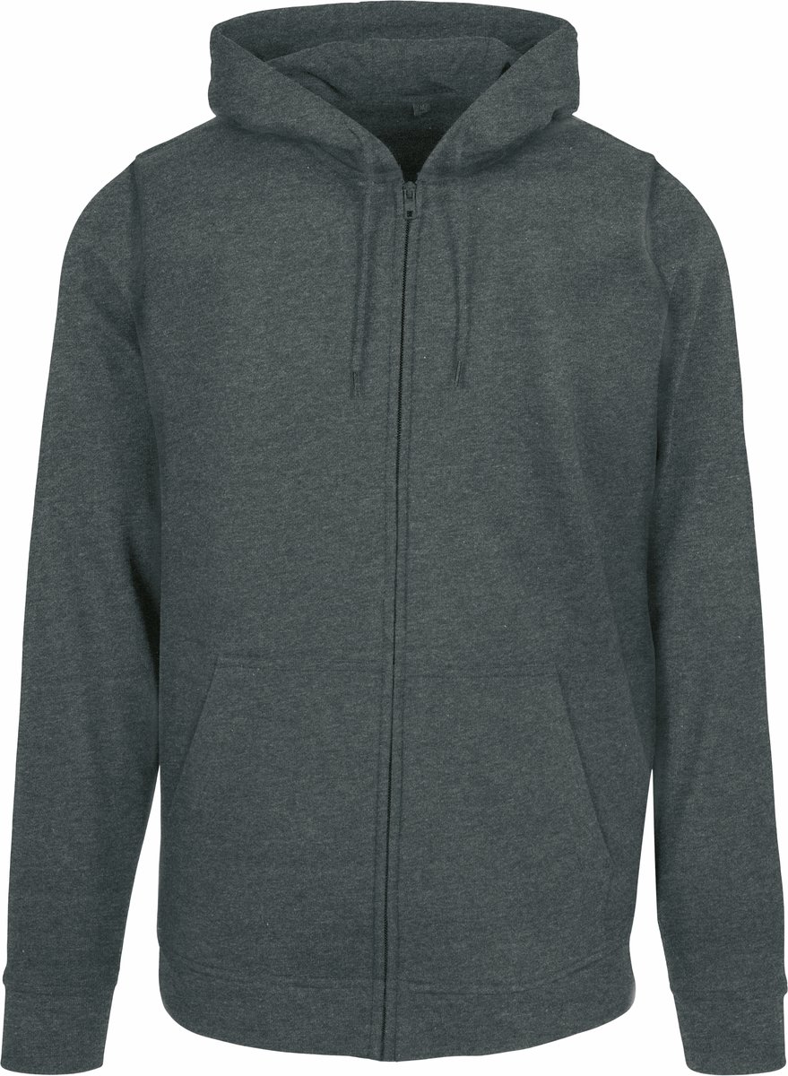 Build Your Brand Basic Basic Zip Hoody mit Kängurutasche