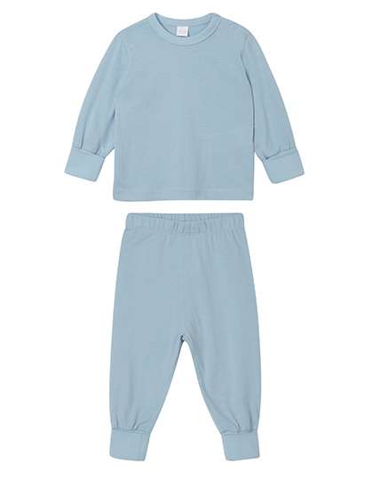 Babybugz Bio-Baumwolle Baby Pyjama mit Ripp-Bündchen
