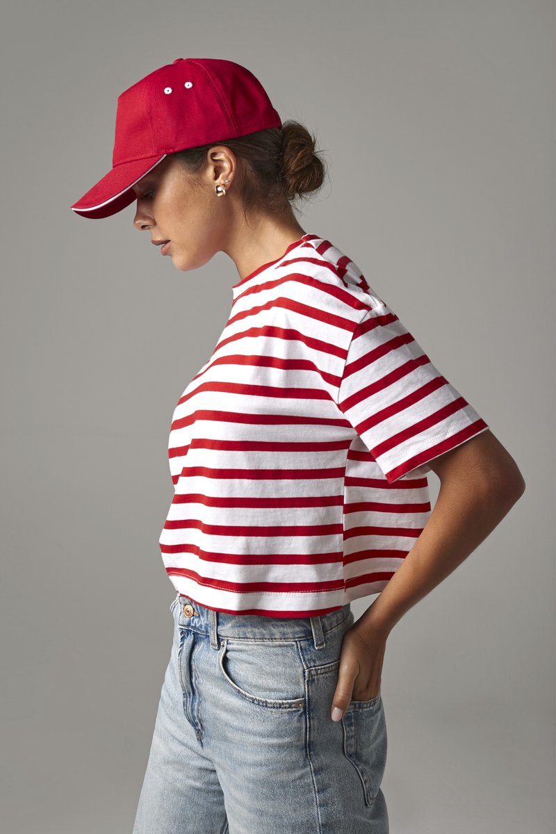 Beechfield 5-Panel-Kappe mit Sandwich-Schirm in
