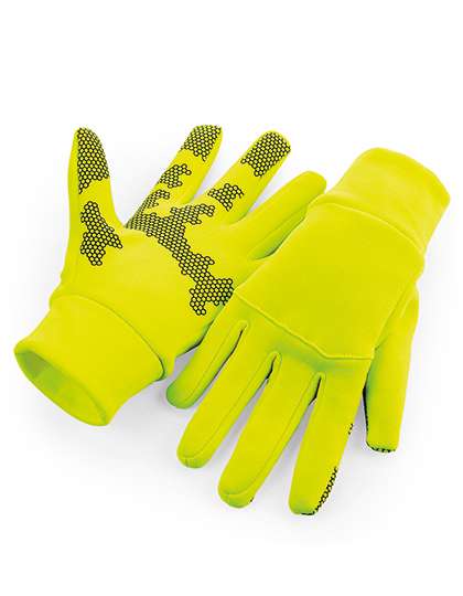 Beechfield Softshell Sporthandschuhe mit Touchscreen-Funktion – Fluorescent Yellow