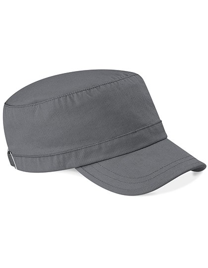 Beechfield Army Cap aus gewaschener Baumwolle – Graphite Grey