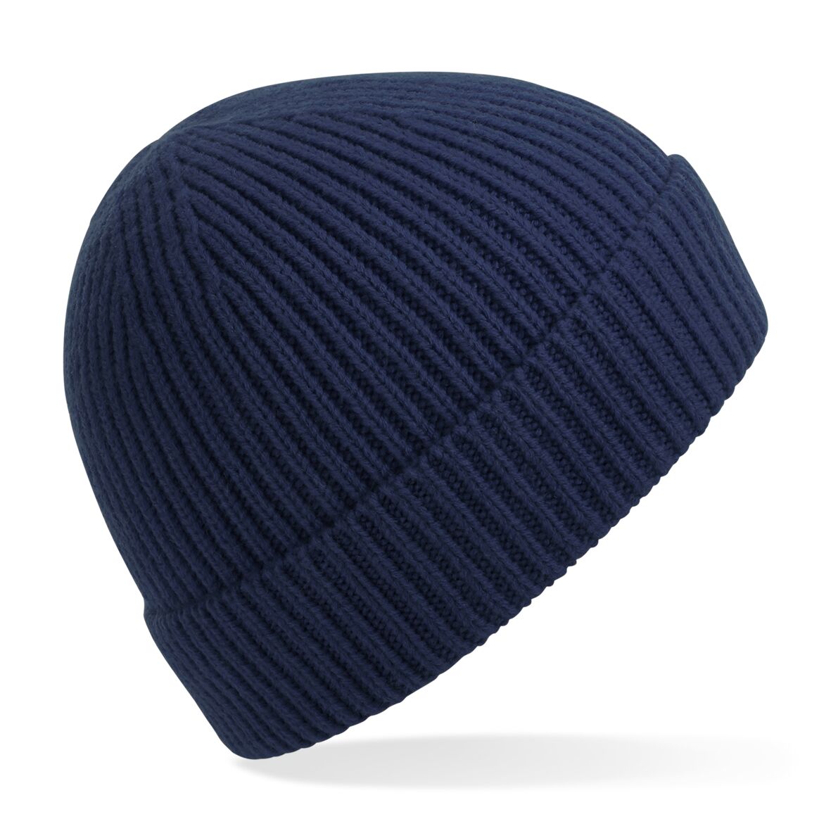 Beechfield Rippstrick Beanie mit Umschlag