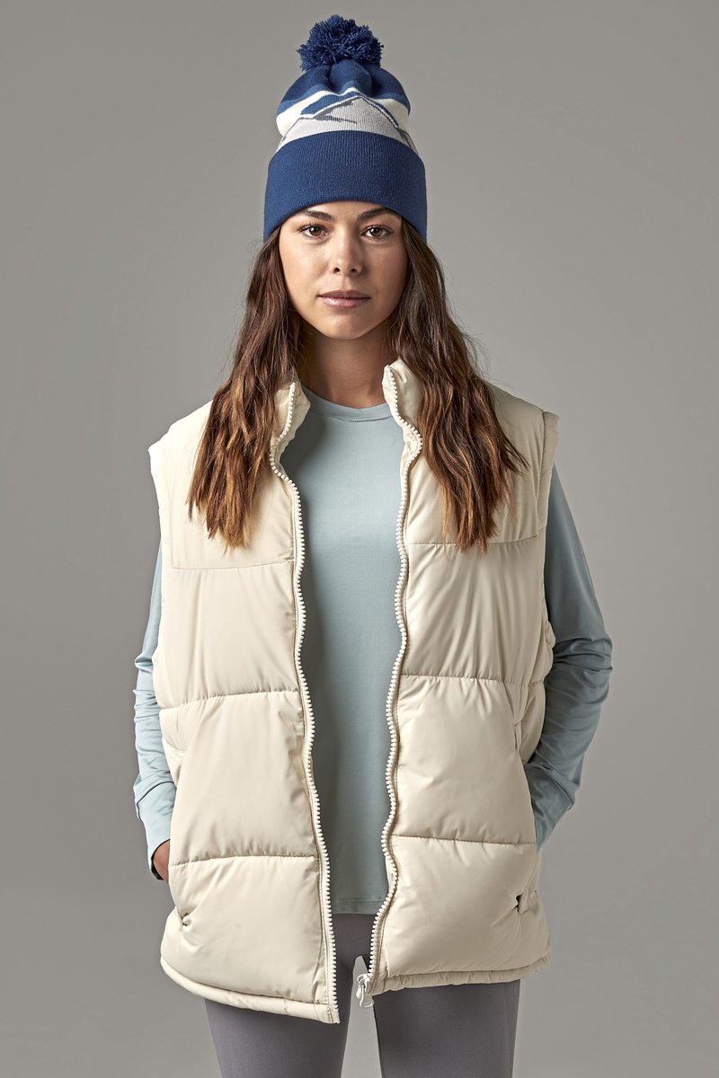 Beechfield Berglandschafts-Pom Pom Mütze aus Polyester