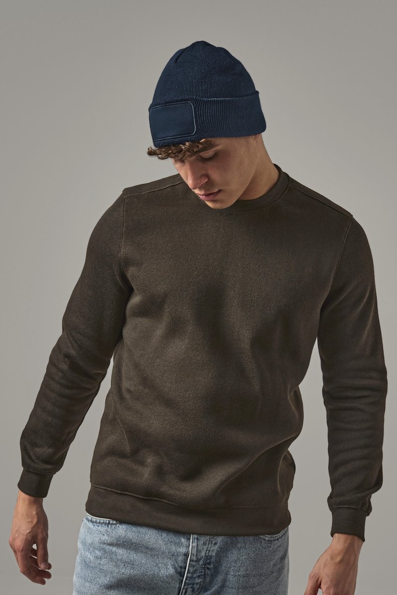 Beechfield Recycling Beanie mit Baumwoll-Patch