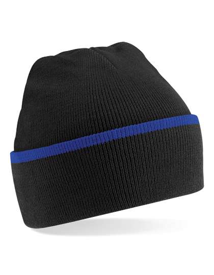 Beechfield Teamwear Beanie French Navy/White One Size (CB471)