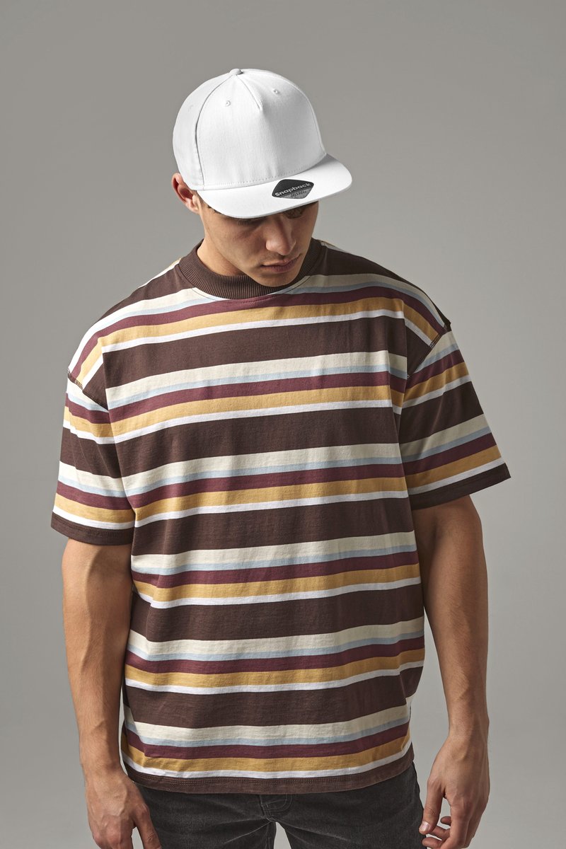 Beechfield 5 Panel Snapback Cap mit Twill