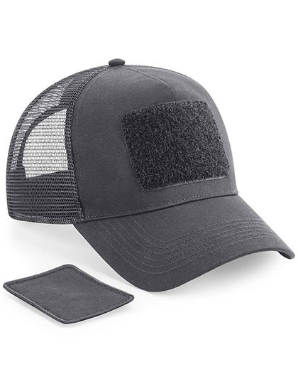 Beechfield Austauschbares Patch Snapback Trucker-Cap – Graphite Grey