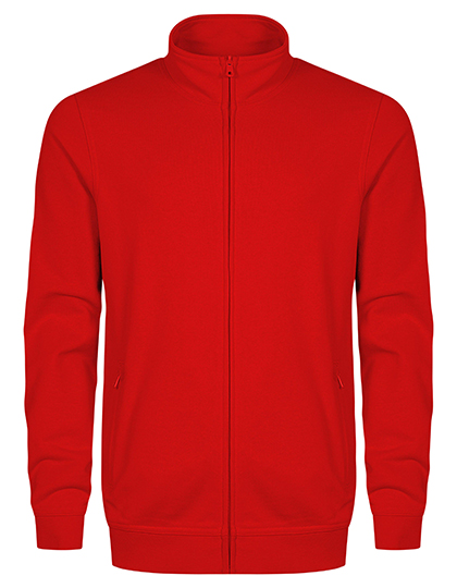 EXCD by Promodoro Sweatjacke VORTEX® Baumwolle-Polyester für Herren – Fire Red