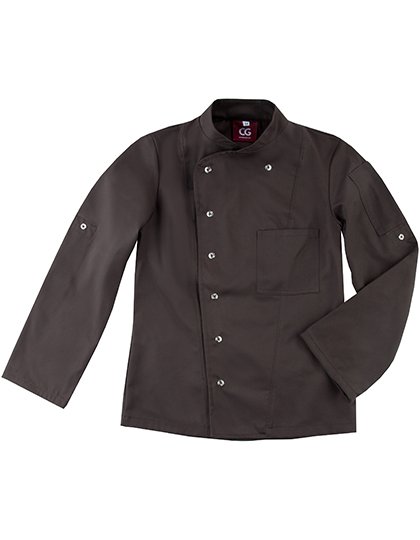 CG Workwear Giacca da cuoco Turin Classic, sagomata da Donna – Chocolate