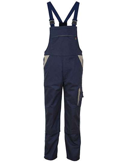 Carson Contrast Carson Salopette a contrasto in Cotone-Poliestere – Deep Navy/Grey