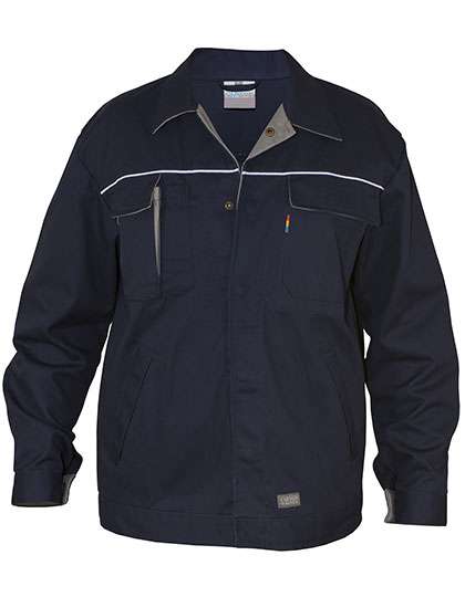 Carson Contrast Carson Contrast Work Jacket with Reflectors – Deep Navy/Grey