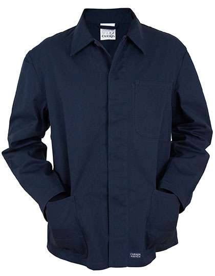 Carson Classic Workwear Classic Long Work Jacket made of Cotton – Navy