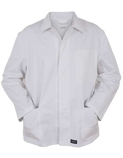 Carson Classic Workwear Classic Long Work Jacket made of Cotton – White